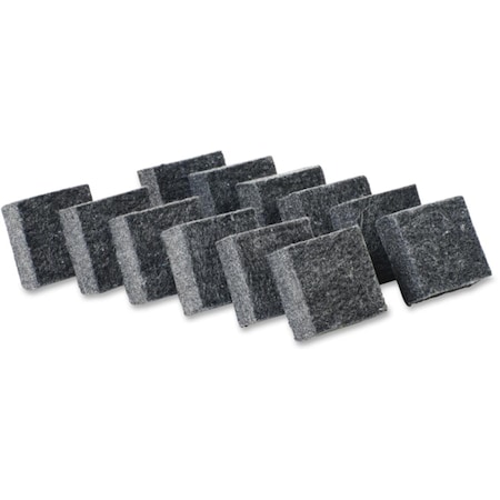 Vertex Plastic Multipurpose Board Eraser - Charcoal Gray - 2 x 2 in. VE3750545